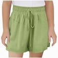 thumbnail image 1 of UAYOTSE Girls Casual Loose Fit Solid Color Shorts For Everyday Outdoor And Sports Activities Comfortable Breathable Summer School Uniform Pants,Sizes 7-8 Years, 1 of 4