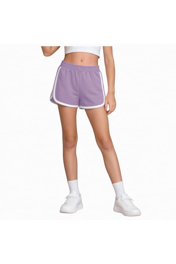 Girls Hiking Shorts Kids Lightweight Pockets Athletic Summer Casual Uniform Shorts for Girls,Sizes 5-6 Years