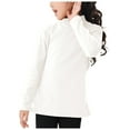 thumbnail image 1 of UAYOTSE Girls Long Sleeve T-Shirts Kids Soft Cotton Basic Layering Tee Tops Undershirts(R15-White,2-3 Years), 1 of 6