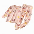 thumbnail image 1 of UAYOTSE Girls Long Sleeved and Long Legged Set Comfortable Soft Stylish Cartoon Print Girls Pajamas Set,Sizes 4-5 Years, 1 of 4