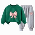 thumbnail image 1 of UAYOTSE Girls Outfit Sets 2 Pieces Long Sleeve Pullover Printed Girls Clothing Sets Orange Size 6 T,Sizes 4-5 Years, 1 of 5