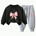 thumbnail image 1 of UAYOTSE Girls Outfit Sets 2 Pieces Long Sleeve Pullover Printed Girls Clothing Sets Orange Size 6 T,Sizes 7-8 Years, 1 of 5