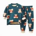 thumbnail image 1 of UAYOTSE Girls Pants Comfortable Soft Fashionable Cartoon Print Plush Warm Pajamas Set,Sizes 6-12 Months, 1 of 4