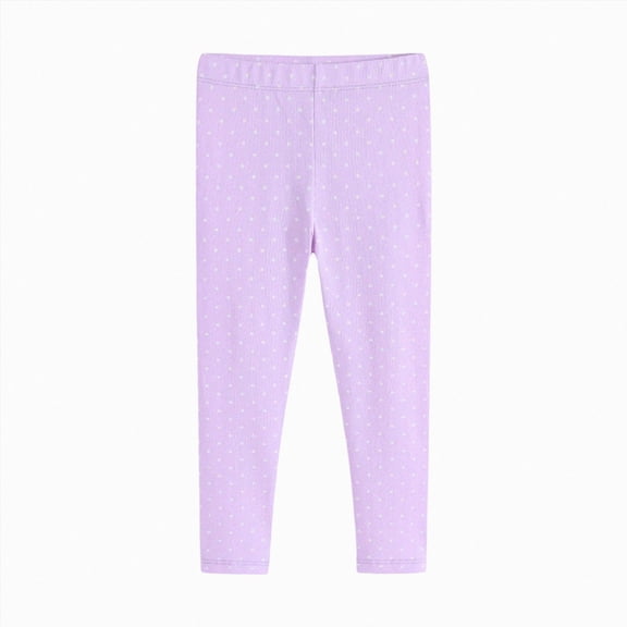 UAYOTSE Girls Pants Leggings Polka Dot Outerwear Versatile Slim Fit Trousers,Sizes 4-5 Years