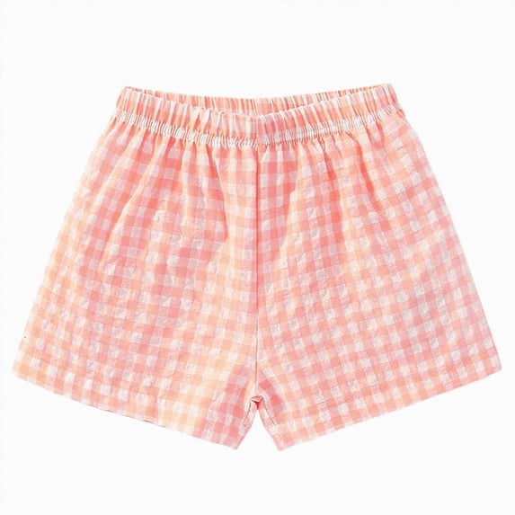 UAYOTSE Girls Plaid Casual Shorts Little 2T 3T 4T 5T Girls Wear Light Summer Pants Classic Toddler Dailywear,Sizes 12-18 Months