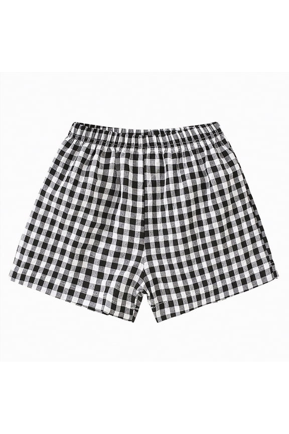Girls Plaid Casual Shorts Little 2T 3T 4T 5T Girls Wear Light Summer Pants Classic Toddler Dailywear,Sizes 4-5 Years