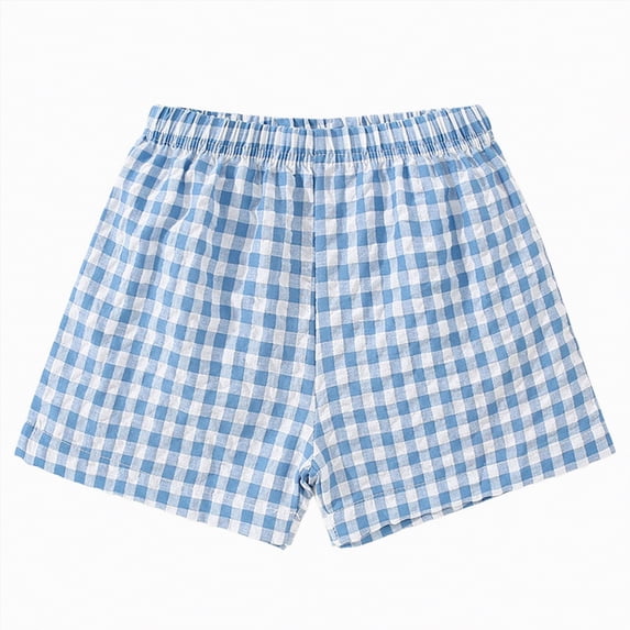 UAYOTSE Girls Plaid Casual Shorts Little Girls Wear Light Summer Pants Classic Toddler Dailywear,Sizes 3-4 Years