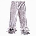 thumbnail image 1 of UAYOTSE Girls Ruffles Leggings Cotton Pants Kids Stretchy High Waist Legging 1 6 Years,Sizes 4-5 Years, 1 of 7