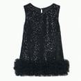 thumbnail image 1 of UAYOTSE Girls Sequin Dress A Line Sparkly Sleeveless Wedding Gown Party Dresses For Girls,Sizes 6-7 Years, 1 of 8