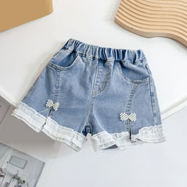 【WONDER WONDER】Shirin Point Brush Part 5 Short Denim Pants Wonder Nation Girls Midi Distressed Denim Shorts - Walmart.com
