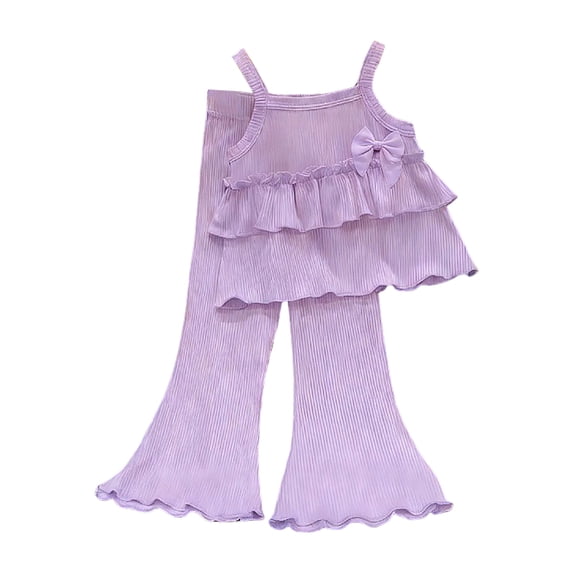 UAYOTSE Girls Summer Outfits Size 4-14 Years Graphic Print T-Shirts and Biker Shorts 2 Piece Outfit Kids Cute Clothing Sets,Sizes 18-24 Months