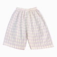 thumbnail image 1 of UAYOTSE Girls Summer Shorts Casual Kids Wide Leg Comfy Boho High Waisted Pull On Paperbag Drawstring Shorts with Pockets(7-8 Years,Light Pink), 1 of 4