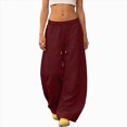thumbnail image 1 of UAYOTSE Girls Sweatpants Baggy Barrel Pants Wide Leg Open Bottom Casual Sweat Pants with Pockets 5 15 Years,Sizes 6-7 Years, 1 of 6