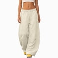 thumbnail image 1 of UAYOTSE Girls Sweatpants Baggy Barrel Pants Wide Leg Open Bottom Casual Sweat Pants with Pockets 5 15 Years,Sizes 8-9 Years, 1 of 6