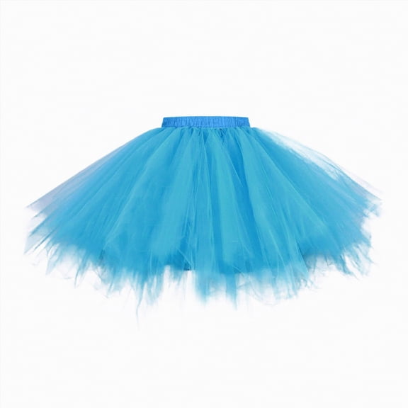 UAYOTSE Girls Tutu Skirt Layered Dance Party Mesh Skirt Petticoat Dance Party Skirt Holiday Party TuTu Ballet Skirts,Sizes 2-12 Years