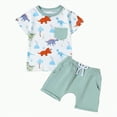 thumbnail image 1 of UAYOTSE Infant Toddler Baby Girl Summer Clothes Beach Lover's Paradise Tank Top and Beach Shorts Summer Outfit Sets little boy clothes 4t 5t(12-18 Months,Green), 1 of 7