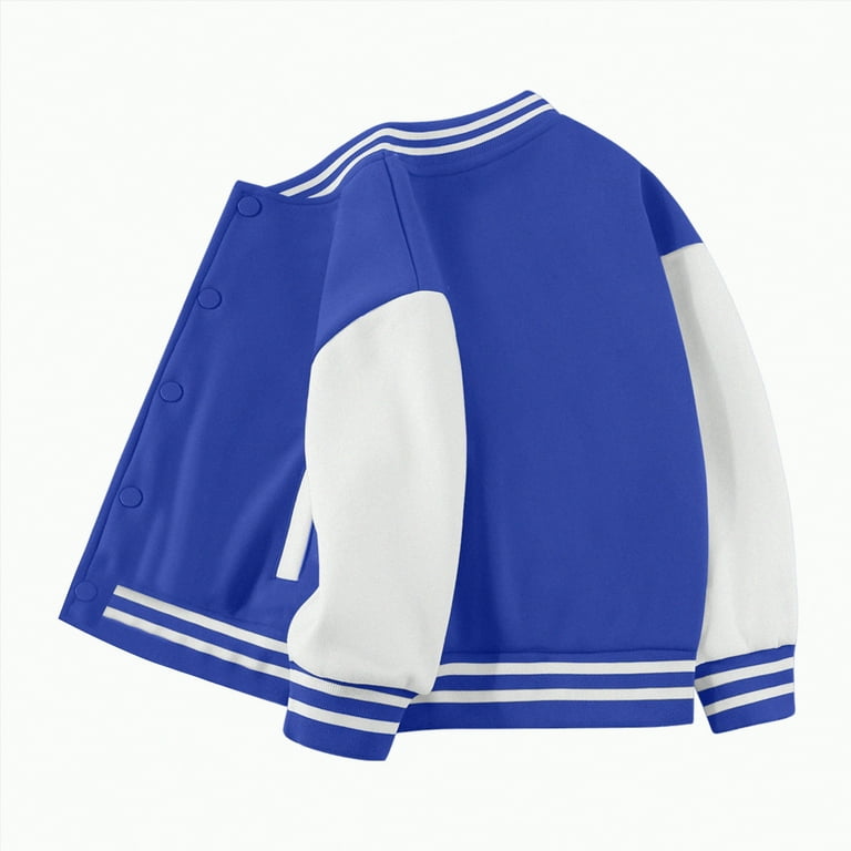 UAYOTSE Kids Baseball Jackets Boys Girls Spring Autumn Varsity