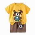 thumbnail image 1 of UAYOTSE Kids Boys 2 Piece Athletic Outfit Quick Dry Short Sleeve Tee & Comfortable Running Shorts Set,Sizes 3-4 Years, 1 of 5