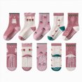 thumbnail image 1 of UAYOTSE Kids Boys Girls Slipper Socks Cute Animal Fuzzy Winter Warm Fleece Lining Christmas Socks(Black,3-5 Years), 1 of 4