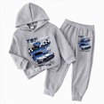thumbnail image 1 of UAYOTSE Kids Boys Hoodie Outfit 2T 3T 4T 5T 6T 7T Long Sleeve Hooded Sweatshirt and Jogger Pants 2Pcs Clothes Set, 1 of 5