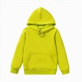 thumbnail image 1 of UAYOTSE Kids Child Toddler Baby Boys Girls Solid Long Sleeve Patchwork Hooded Sweatshirt Pullover Tops Blouse Outfits Clothes(Green&4,6-7 Years), 1 of 3