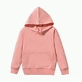 thumbnail image 1 of UAYOTSE Kids Child Toddler Baby Boys Girls Solid Long Sleeve Patchwork Hooded Sweatshirt Pullover Tops Blouse Outfits Clothes(Pink&7,7-9 Years), 1 of 4