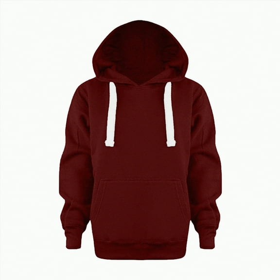 UAYOTSE Kids Child Toddler Boys Girls Solid Long Sleeve Patchwork Hooded Warm Sweatshirt Pullover Blouse Tops Outfits Clothes Hoodie With Pocket(&4,5-6 Years)