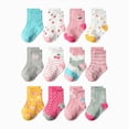 thumbnail image 1 of UAYOTSE Kids Fuzzy Slipper Socks with Grips Children Boys Girls Toddlers Non Slip Warm Winter Cozy Fluffy Thermal Cute Socks(Red,1-3 Years), 1 of 4