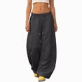 thumbnail image 1 of UAYOTSE Kids Girls Balloon Leg Pants Relaxed Drawstring Trousers Comfy Streetwear for Casual Daily Wear Fall,Sizes 10-11 Years, 1 of 6