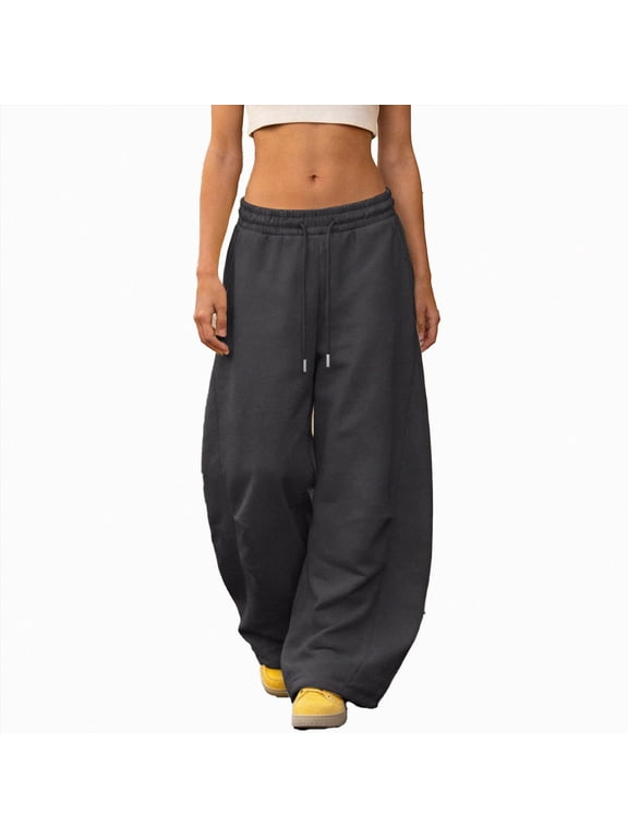 Kids Girls Balloon Leg Pants Relaxed Drawstring Trousers Comfy Streetwear for Casual Daily Wear Fall,Sizes 10-11 Years