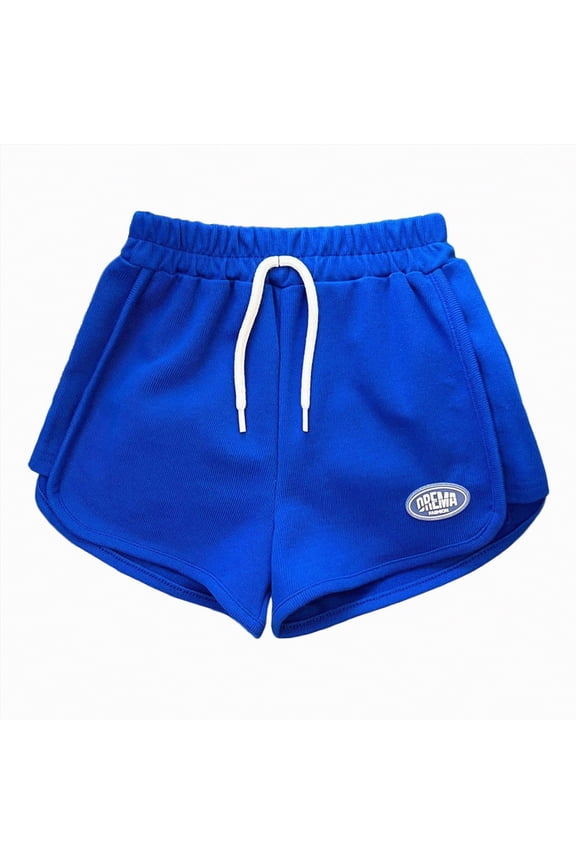 Kids Girls Casual Bermuda Shorts Drawstring Elastic Waistband Beach School Uniform Shorts,Sizes 3-4 Years