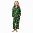 thumbnail image 1 of UAYOTSE Kids Pajamas Set Long Sleeve Button Down Sleepwear Girls Boys Set 2 Pcs Loungewear for 6 15 Years,Sizes 9-10 Years, 1 of 6