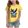 thumbnail image 1 of UAYOTSE Kids Summer 4th of July T-Shirts Girls Girls American Flag Patriotic Short Sleeve Tees,Sizes 3-4 Years, 1 of 5