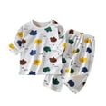 thumbnail image 1 of UAYOTSE Kids Toddler Pajamas Boys Girls Fleece Pajama Set Winter Warm Sleepwear Pjs Set Plush Tops+Pants Outfits Loungewear,Sizes 9-10 Years, 1 of 4