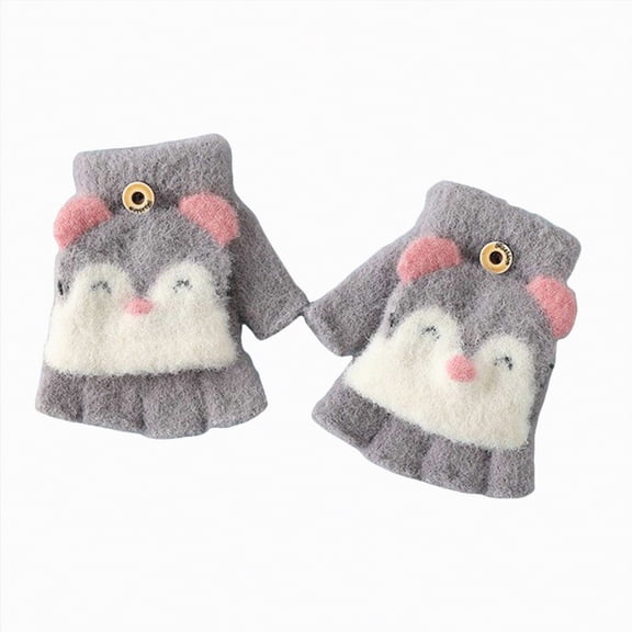 UAYOTSE Kids Winter Gloves for Boys Girls Children Full Fingers Stretchy Warm Mittens,Sizes 3-6 Years