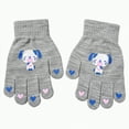 thumbnail image 1 of UAYOTSE Kids Winter Knit Gloves Stretchy Full Finger Fluffy Mittens for Toddler Boys Girls,Sizes 4-8 Years, 1 of 8