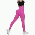 thumbnail image 1 of UAYOTSE Leggings for Women Butt Lift High Waisted Tummy Control No See-Through Yoga Pants Workout Running Leggings(Hot Pink&6,M), 1 of 5