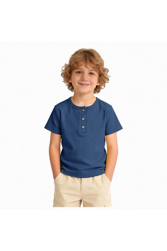 Little Boy Trendy Short Sleeve Polo 1T 2T 3T Toddler Boys Summer School Uniform and Social Activities,Sizes 3-4 Years