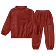 thumbnail image 1 of UAYOTSE Little Boys Girls Pajamas Kids Pjs Toddler Clothes Long Sleeve 2 Pcs Cotton Sleepwear Sets,Red 18-24 Months, 1 of 4