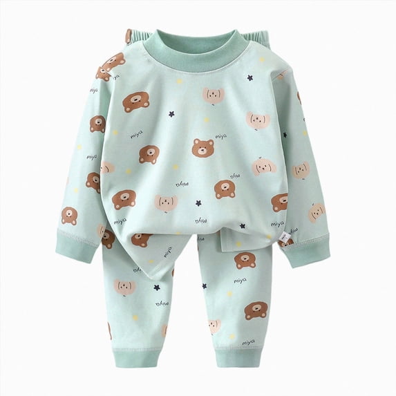 UAYOTSE Little Boys Long Sleeve Tracksuit Set, Printed Top and Elastic Waist Joggers Daily Indoor and Outdoor Outfit Size 5-6 Years