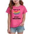 thumbnail image 1 of UAYOTSE Little Girls Ocean Graphic Short Sleeve Tees Crewneck Cotton Summer Casual Beach Holiday Outfit Tops,Sizes 3-4 Years, 1 of 5