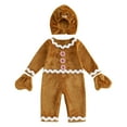 thumbnail image 1 of UAYOTSE Man Christmas Cookie Toddler Baby Bread Outfit Jumpsuit(N28-Brown,0-6 Months), 1 of 4