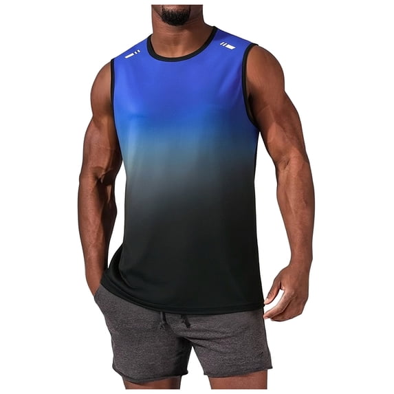 UAYOTSE Men Summer Undershirt Breathable Relaxed Fit Athletic Tank Tops for Running Swimming,Sizes XXL
