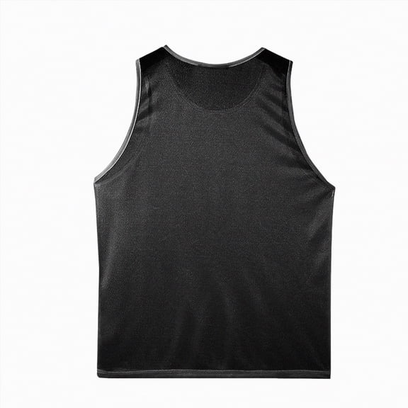 UAYOTSE Men's Mesh Breathable Solid Color Mesh Vest Light Sleeveless Slim Fitting Sexy Vest,Sizes XXL