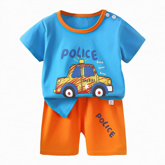 UAYOTSE Newborn Baby Boy Girl Summer Winter Clothes Outfits Toddler Short Sleeve Tops Set,Sizes 6-9 Months