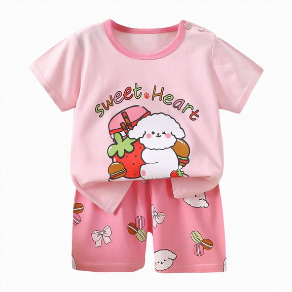 UAYOTSE Newborn Baby Boy Girl Summer Winter Clothes Outfits Toddler Short Sleeve Tops Set,Sizes 9-18 Months