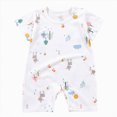thumbnail image 1 of UAYOTSE Newborn Short Sleeve Romper Solid Jumpsuit Cotton Infant Clothes Baby Girl Boy One-Piece Outfit,Sizes 18-24 Months, 1 of 4