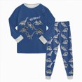 thumbnail image 1 of UAYOTSE Planet Pajamas Sets Dinosaur Cotton Truck 2 Piece Long Sleeve Train Sets Sleepwear Clothes Set Loungewear,Sizes 7-8 Years, 1 of 7