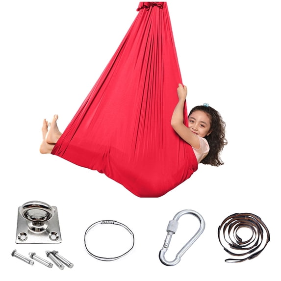UAYOTSE Sensory Body Socks Breathable and Stretchy Full Body Swings for Kids and Adults to Explore Sensory Boundaries, Red