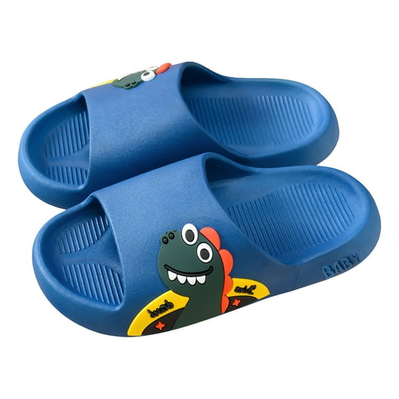 UAYOTSE Slides for Kids, Toddler Pillow Slippers Shower Bathroom Non-Slip Open Toe Super Soft Comfy Thick Sole Cozy Boys Girls,Sizes 12